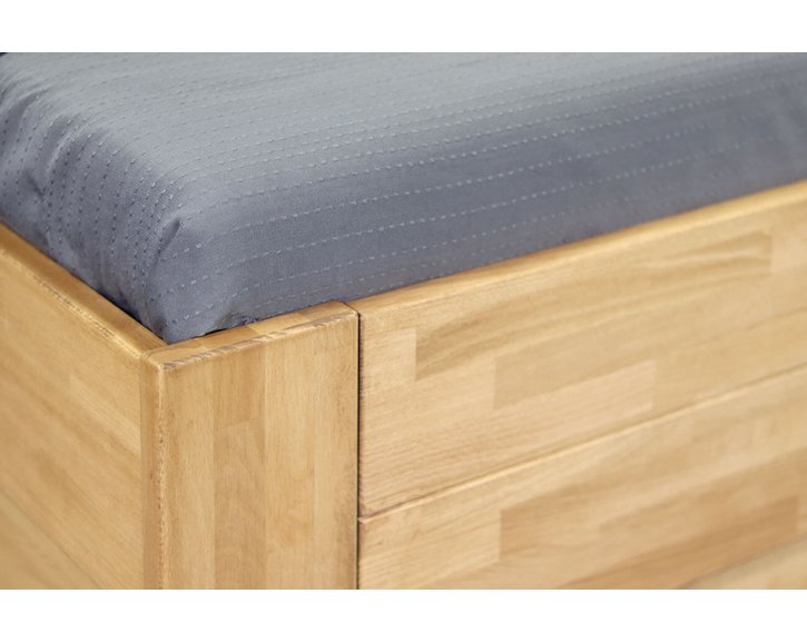 Zvýšená postel z masivu Trinity 2, 80x200, 90x200, masiv buk