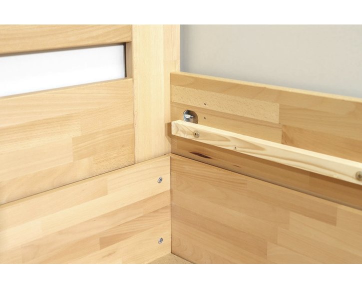 Postel s úložným prostorem Trinity, 80x200, 90x200, masiv buk