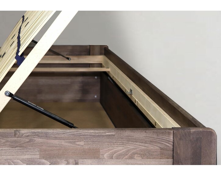 Zvýšená válenda jednolůžko s úložným prostorem Futon