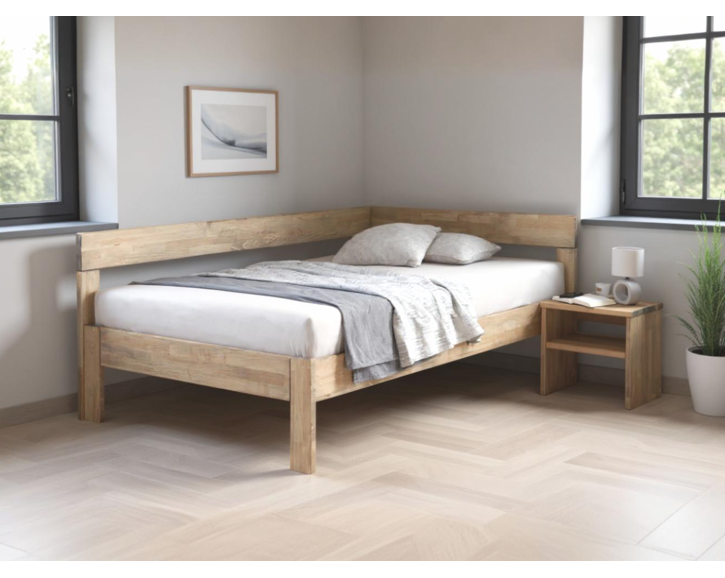 postel jednolůžko Tiffany 120x200, masiv buk, Levá