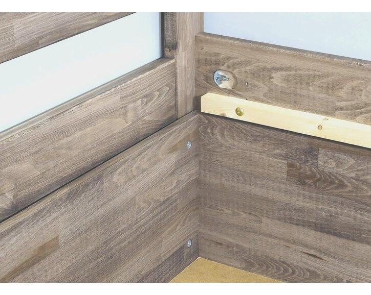 Detail spojení - Postel s úložným prostorem Tylia