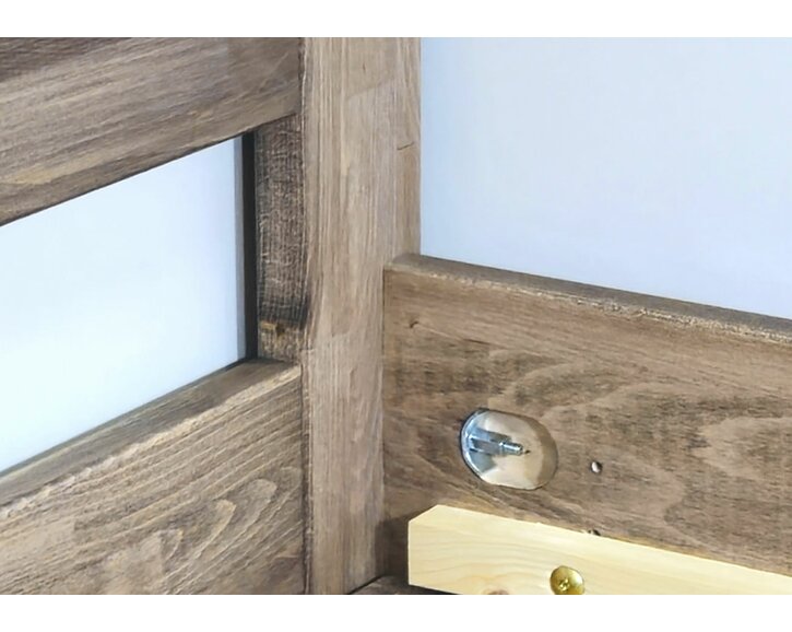 Rohový spoj - dvoulůžko z masivu TYLIA, masiv buk