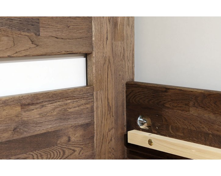 Zvýšená postel z masivu Trinity, 80x200, 90x200, masiv dub