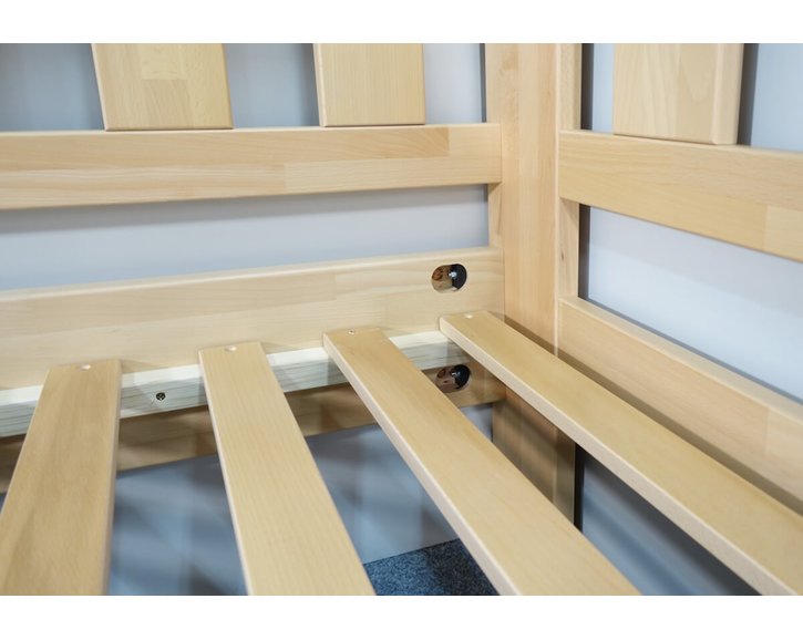 Rozkládací postel ARLETA TWIN - PRAVÁ, masiv buk, 90-160x200cm - pohled č. 5