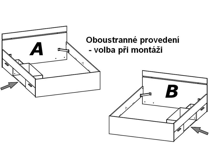 Multifunkční postel s úložným prostorem Michigan 90x200, lamino, bílá Multifunkční postel s úložným prostorem Michigan 90x200, lamino, bílá