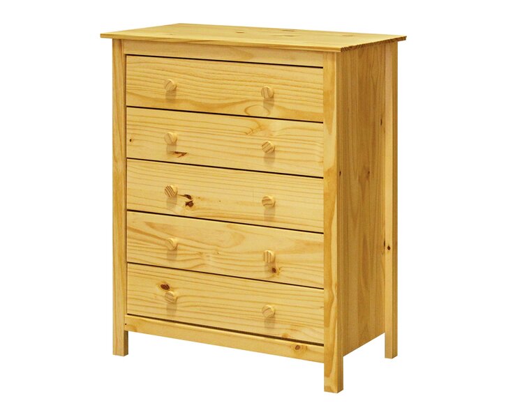 Komoda - 5 zásuvková IA8077, masiv smrk Komoda - 5 zásuvková IA8077, masiv smrk