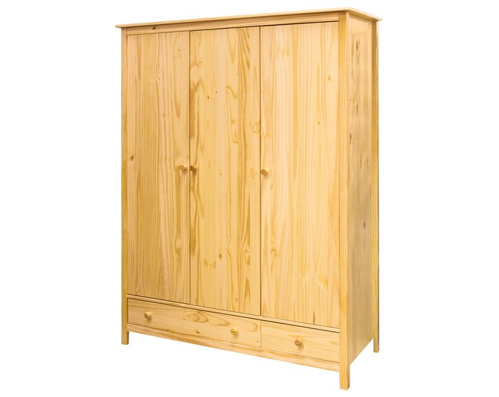 Skříň 3 dveřová IA8089 se zásuvkami, masiv borovice Skříň 3 dveřová IA8089 se zásuvkami, masiv borovice