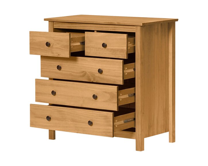Komoda 5 zásuvková IA8091V, masiv borovice Komoda 5 zásuvková IA8091V, masiv borovice