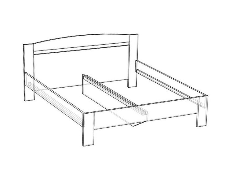 Rozšířená manželská postel Maria 200x200