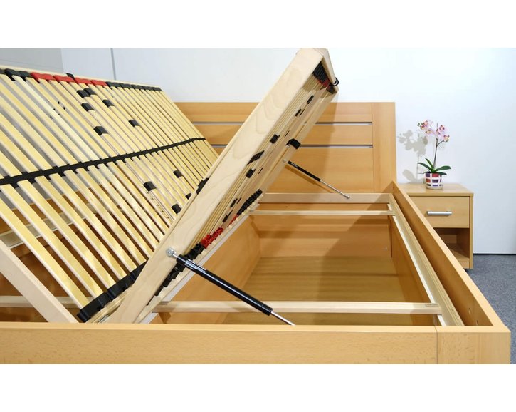 Postel s úložným prostorem CANARIA, 140x200, lamino