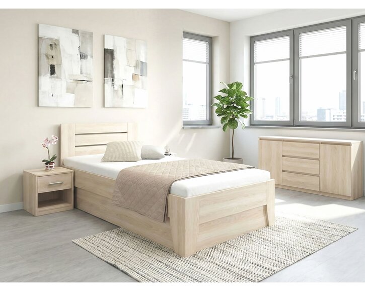 Postel s úložným prostorem CANARIA 80x200, 90x200