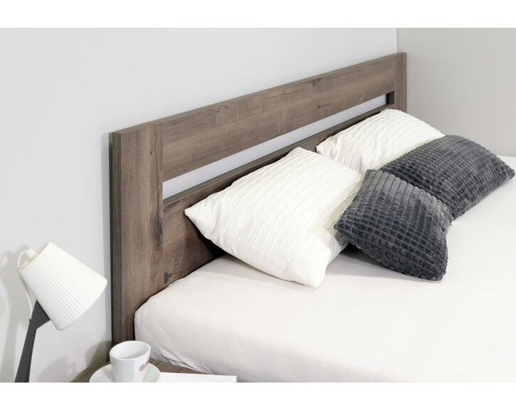 Detail čela - úložná postel Elevia