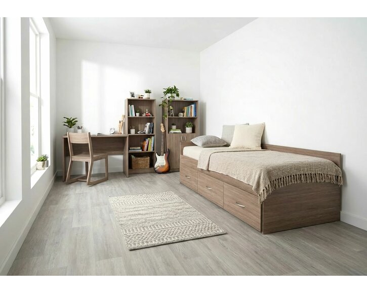 Rohová postel s úložným prostorem GAMA, 90x200cm Rohová postel s úložným prostorem GAMA, 90x200cm