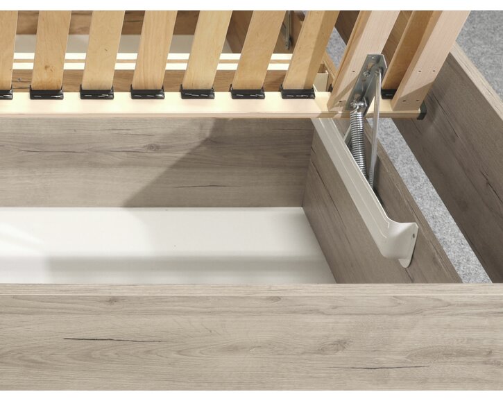 jednolůžko s úložným prostorem HUGO, boční výklop