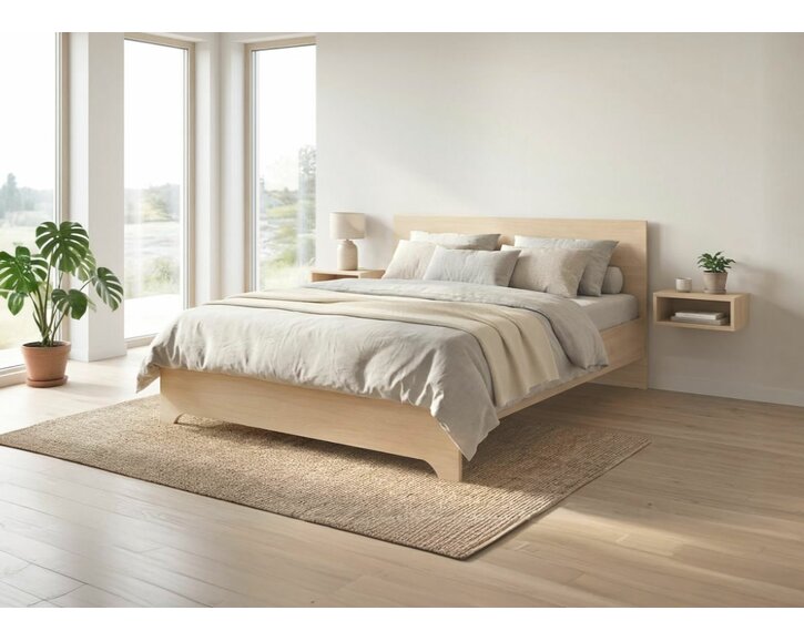 Manželská postel z lamina HUGO