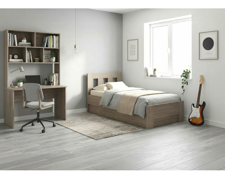 Postel jednolůžko s úložným prostorem MALAGA, boční výklop Postel jednolůžko s úložným prostorem MALAGA, boční výklop