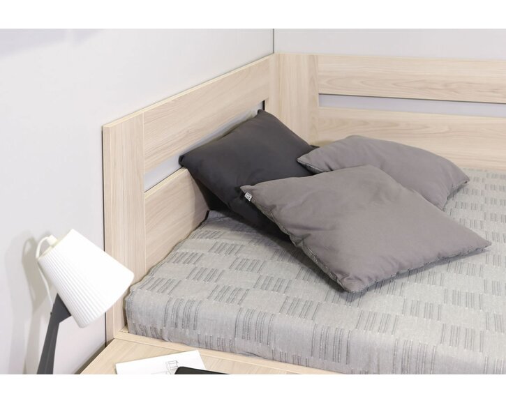 Detail čela - Rohová úložná postel Richardo