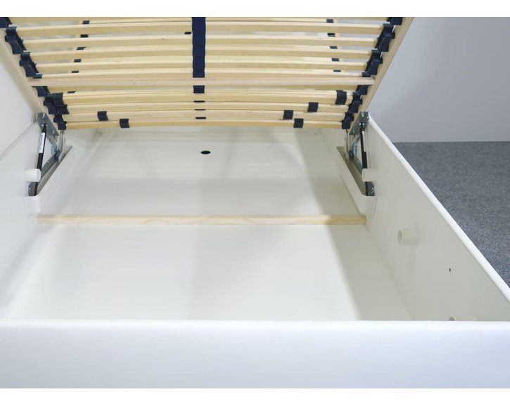 Zvýšená válenda s úložným prostorem Roneta, 120x200, bílá Zvýšená válenda s úložným prostorem Roneta, 120x200, bílá