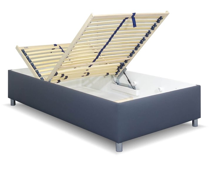 Zvýšená válenda s úložným prostorem Roneta, 120x200, tmavě šedá Zvýšená válenda s úložným prostorem Roneta, 120x200, tmavě šedá