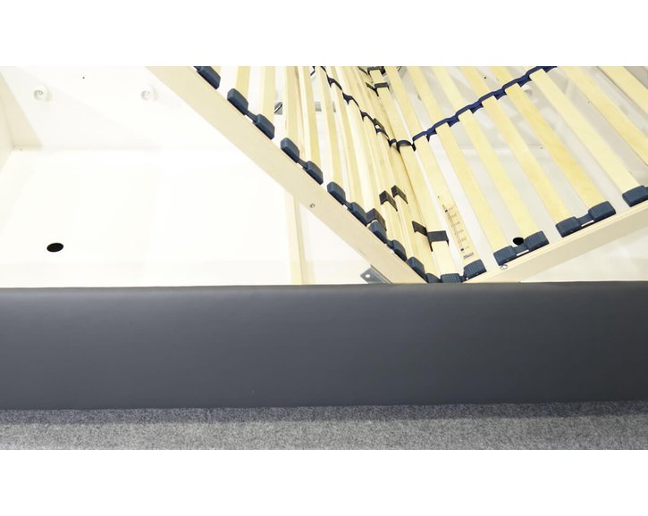 Zvýšená válenda s úložným prostorem Roneta, 140x200, tmavě šedá Zvýšená válenda s úložným prostorem Roneta, 140x200, tmavě šedá