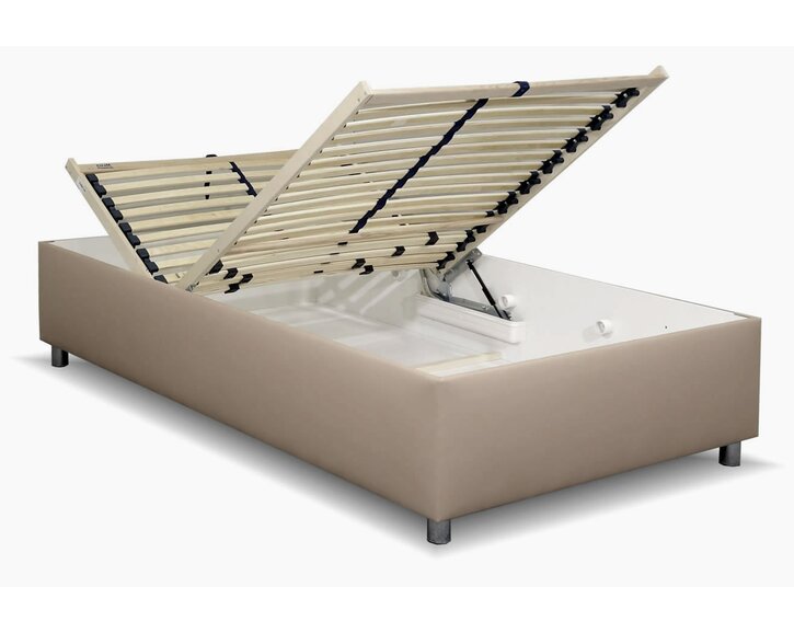 Zvýšená válenda s úložným prostorem Roneta, 90x200, hnědá Zvýšená válenda s úložným prostorem Roneta, 90x200, hnědá