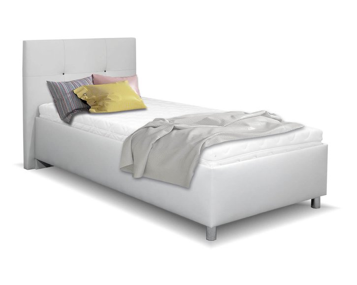 Čalouněná postel s úložným prostorem Crissy, 90x200