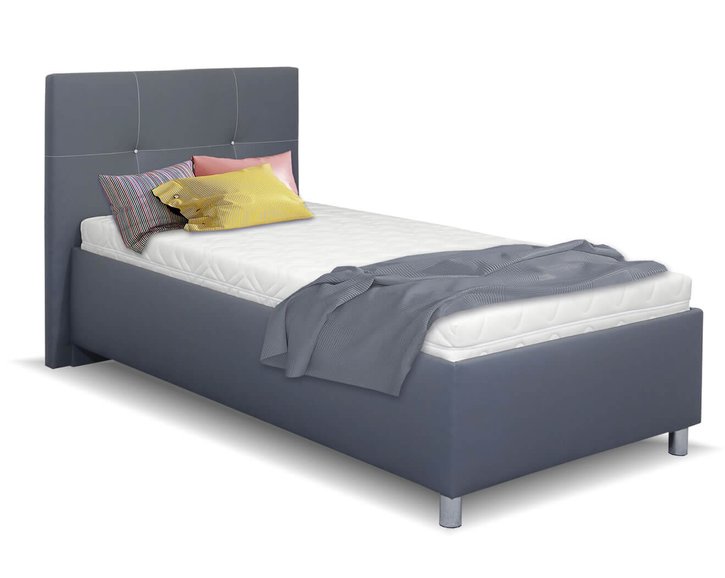 Čalouněná postel s úložným prostorem Crissy, 90x200