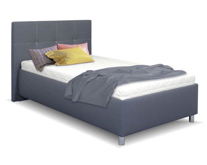 Čalouněná postel s úložným prostorem Crissy, 120x200