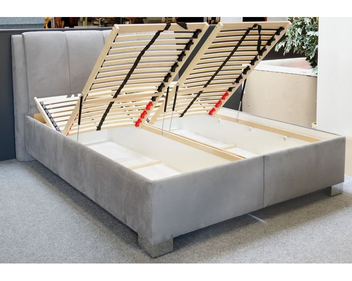 Vysoká čalouněná postel s úložným prostorem GUVERNÉR