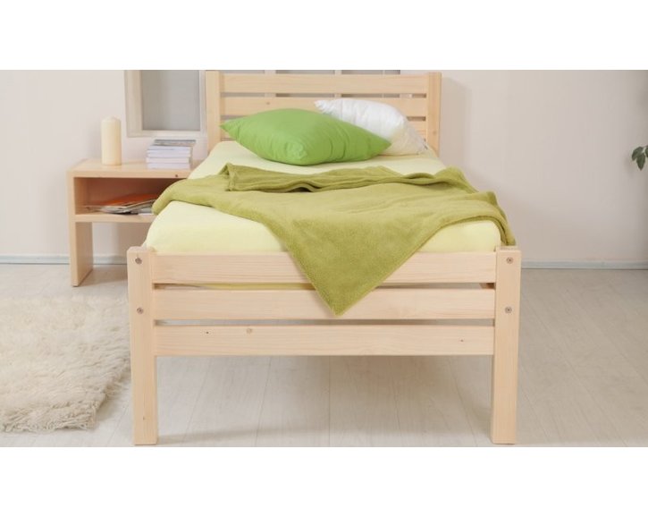 Zvýšené jednolůžko KARLA senior 90x200cm, masiv smrk Zvýšené jednolůžko KARLA senior 90x200cm, masiv smrk