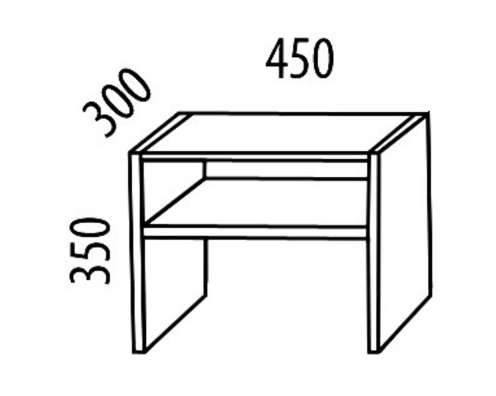 Noční stolek z masivu Relax demont č.209/S, masiv smrk Noční stolek z masivu Relax demont č.209/S, masiv smrk