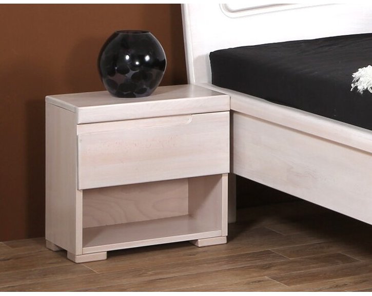 Noční stolek z masivu, policový F132 Noční stolek z masivu, policový F132