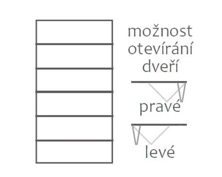 Šatní skříň - policová F155, masiv buk