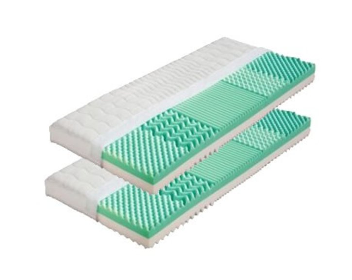 Středně tvrdá sendvičová matrace ELIS 1+1 Zdarma 18cm, 80x220cm, 120kg, 5 zón Středně tvrdá sendvičová matrace ELIS 1+1 Zdarma 18cm, 80x220cm, 120kg, 5 zón
