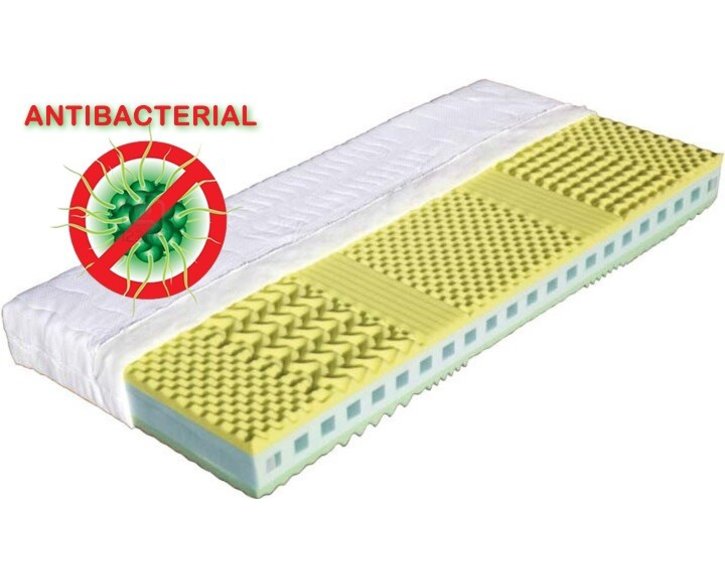 Antibakteriální matrace KRÉTA 19cm, 80x200cm, 120kg, 7 zón Antibakteriální matrace KRÉTA 19cm, 80x200cm, 120kg, 7 zón