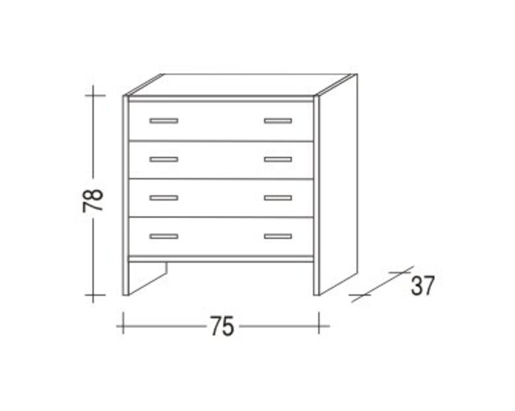 Komoda Sendy 160-zásuvková, masiv smrk Komoda Sendy 160-zásuvková, masiv smrk