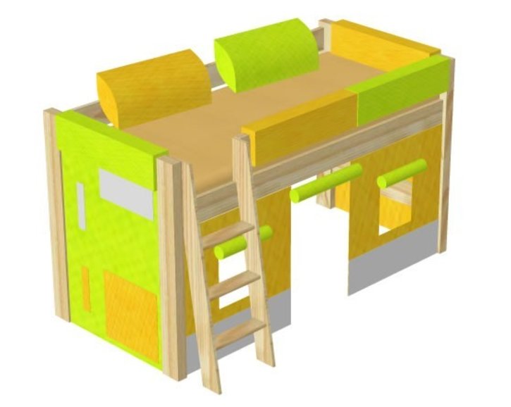 Dětská postel zvýšená Sendy 300/02 Dětská postel zvýšená Sendy 300/02