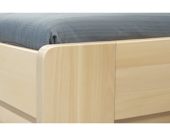 Zvýšená postel z masivu Riči, 120x200, 140x200, masiv buk Zvýšená postel z masivu Riči, 120x200, 140x200, masiv buk