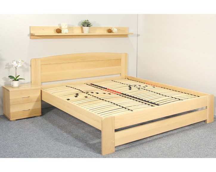 Postel z masivu Justina, 160x200, 180x200, masiv buk Postel z masivu Justina, 160x200, 180x200, masiv buk