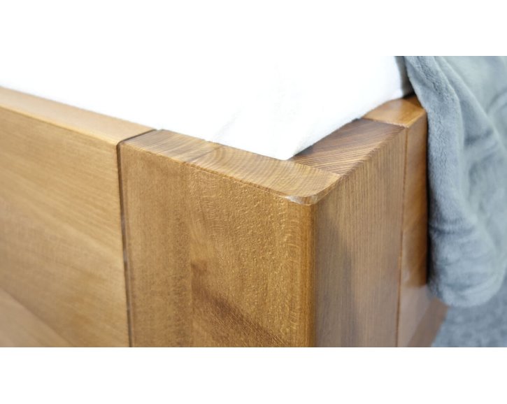 Zvýšená postel dvoulůžko HERKULES, masiv buk