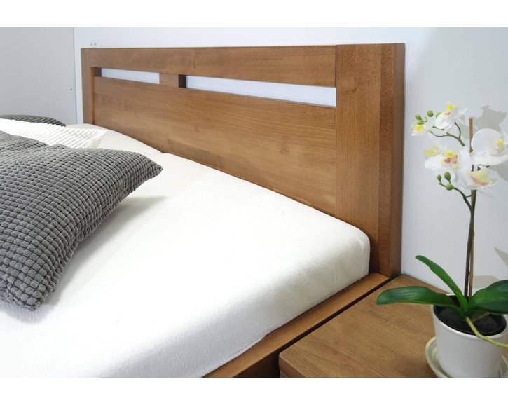 Zvýšená postel dvoulůžko HERKULES, masiv buk