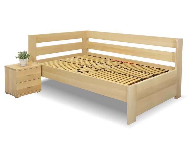 Zvýšená postel Valentin-Levá, 120x200 cm, masiv buk Zvýšená postel Valentin-Levá, 120x200 cm, masiv buk