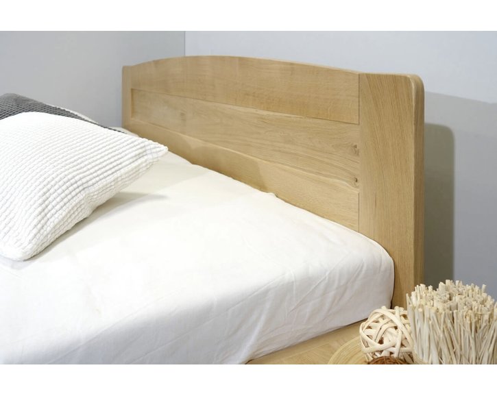 Postel jednolůžko s úložným prostorem Justina, masiv dub, 120x200