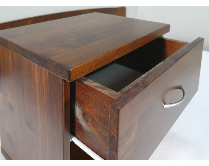 Noční stolek Bára 1zásuvkový, masiv smrk Noční stolek Bára 1zásuvkový, masiv smrk