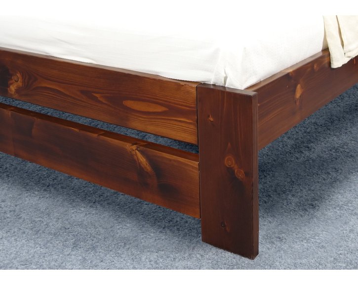 Jednolůžková postel s roštem Berni, 120x200, 140x200, masiv smrk Jednolůžková postel s roštem Berni, 120x200, 140x200, masiv smrk