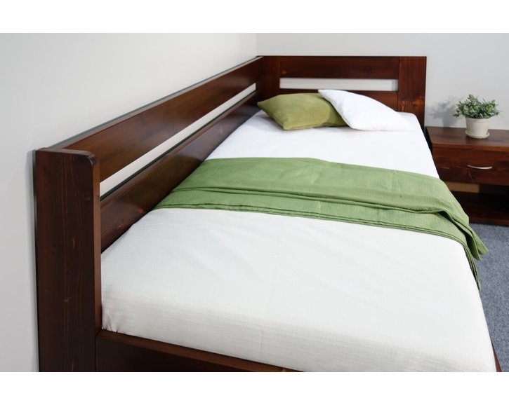 Zvýšená postel z masivu Valentin, 90x200 cm - Pravá Zvýšená postel z masivu Valentin, 90x200 cm - Pravá