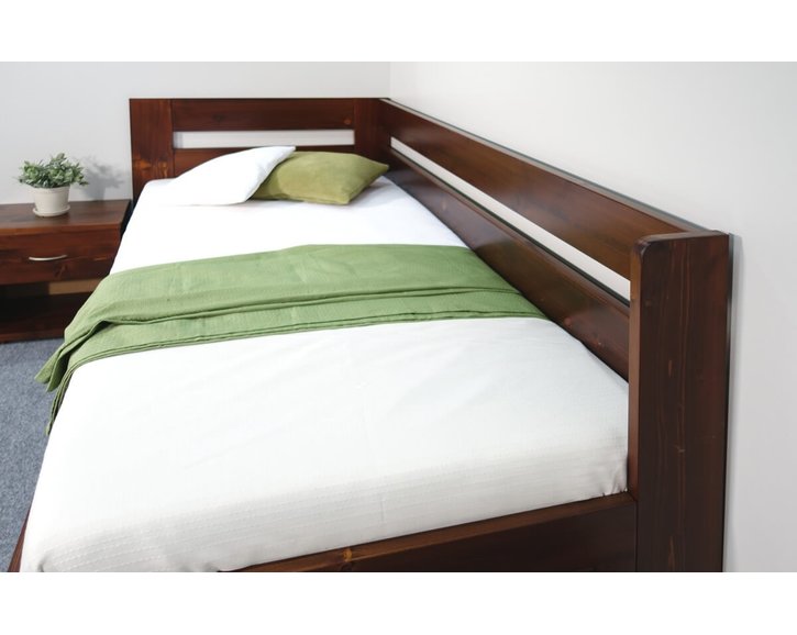 Zvýšená postel z masivu Valentin, 120x200 cm - Levá Zvýšená postel z masivu Valentin, 120x200 cm - Levá