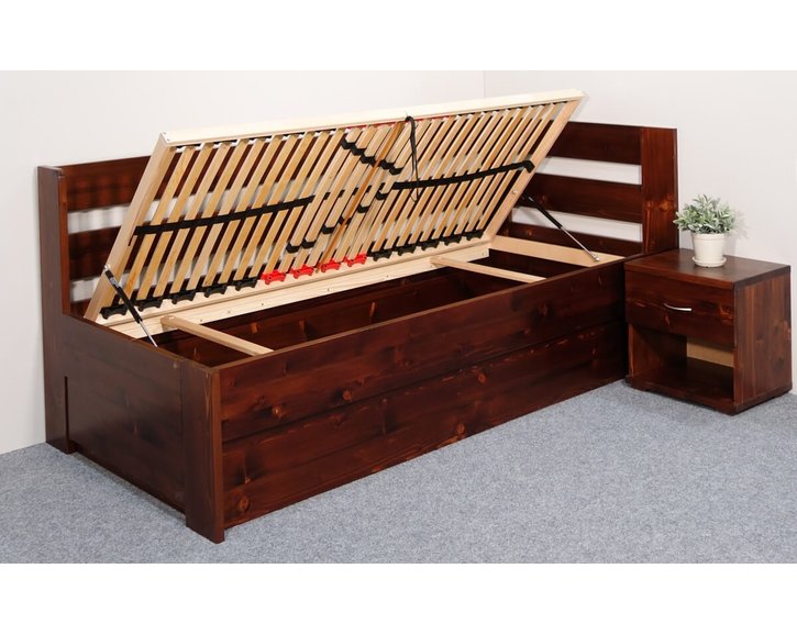 Postel s úložným prostorem Valentin, 90x200 cm - Pravá Postel s úložným prostorem Valentin, 90x200 cm - Pravá