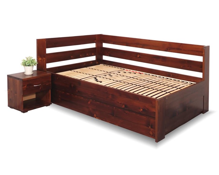 Postel s úložným prostorem Valentin, 120x200 cm - Levá Postel s úložným prostorem Valentin, 120x200 cm - Levá