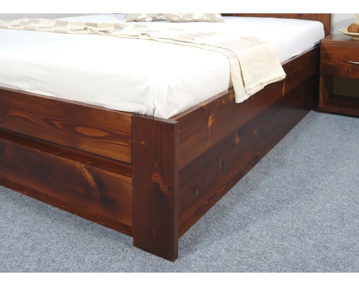 Jednolůžková postel s úložným prostorem Jirka, 80x200, 90x200, masiv smrk Jednolůžková postel s úložným prostorem Jirka, 80x200, 90x200, masiv smrk